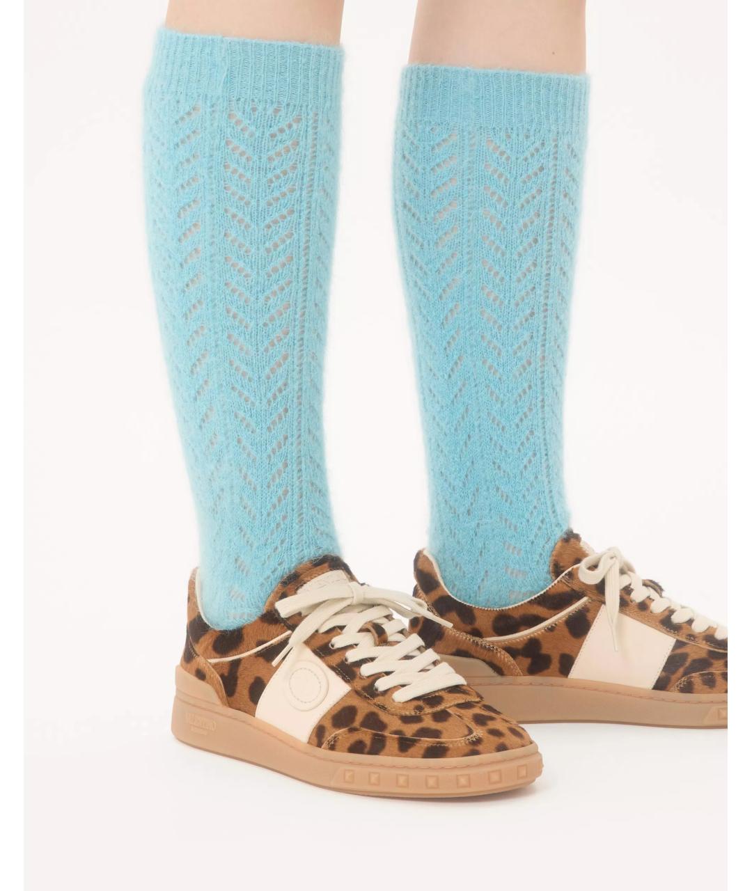 VALENTINO Мульти кожаные кеды, фото 5