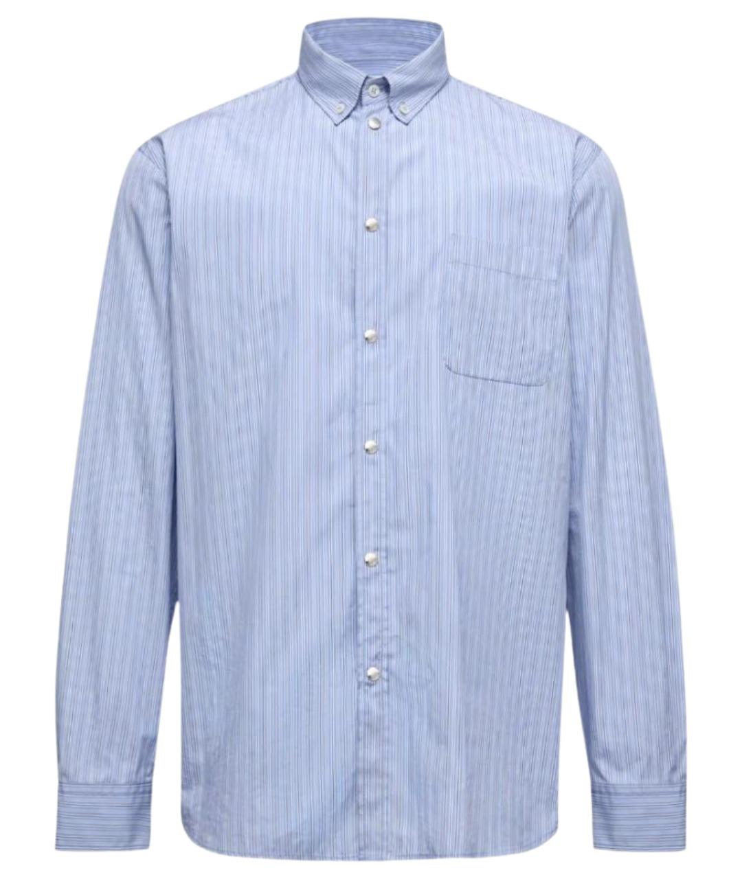 MONCLER Голубая хлопковая кэжуал рубашка, фото 1