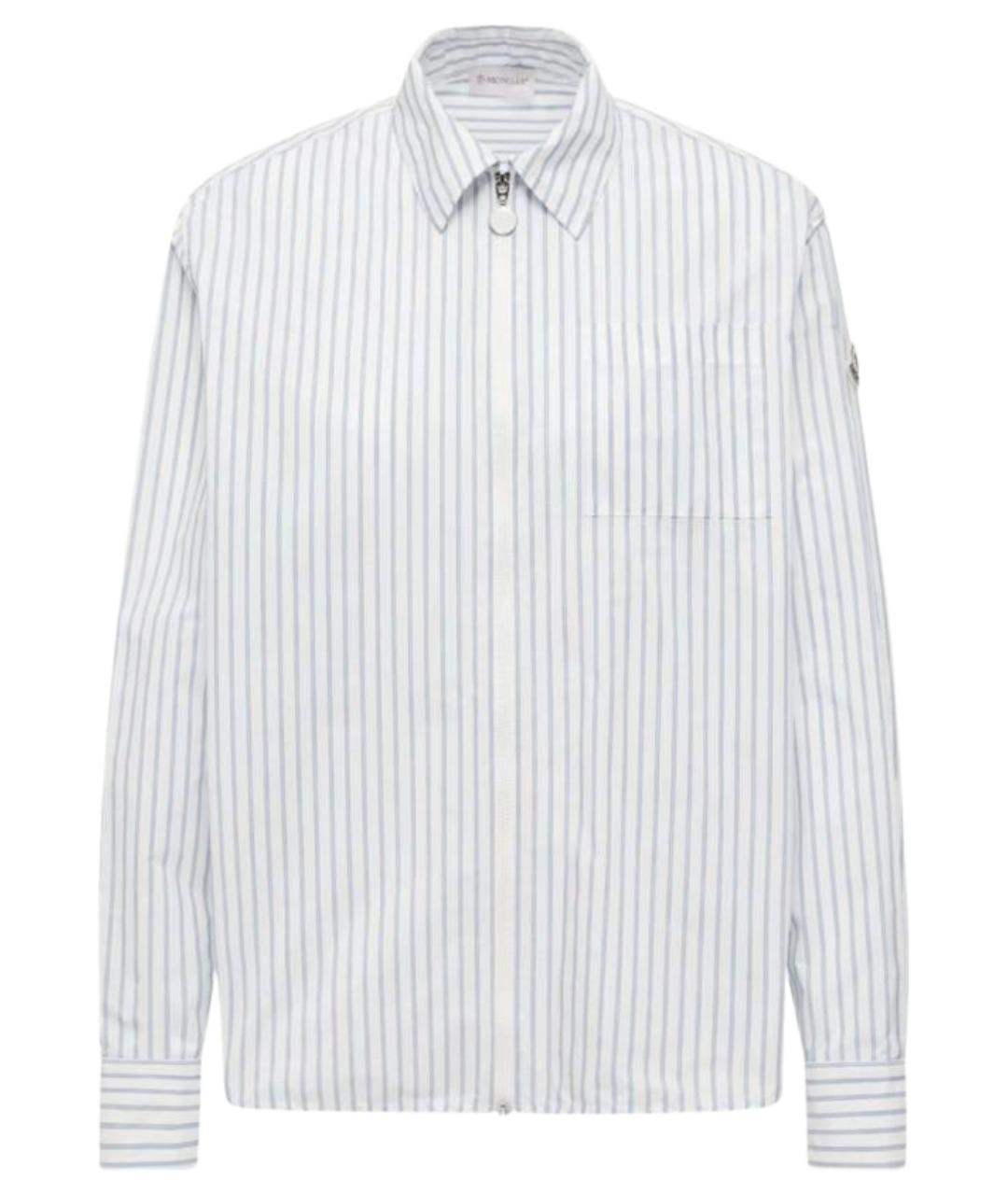 MONCLER Голубая хлопковая рубашка, фото 1