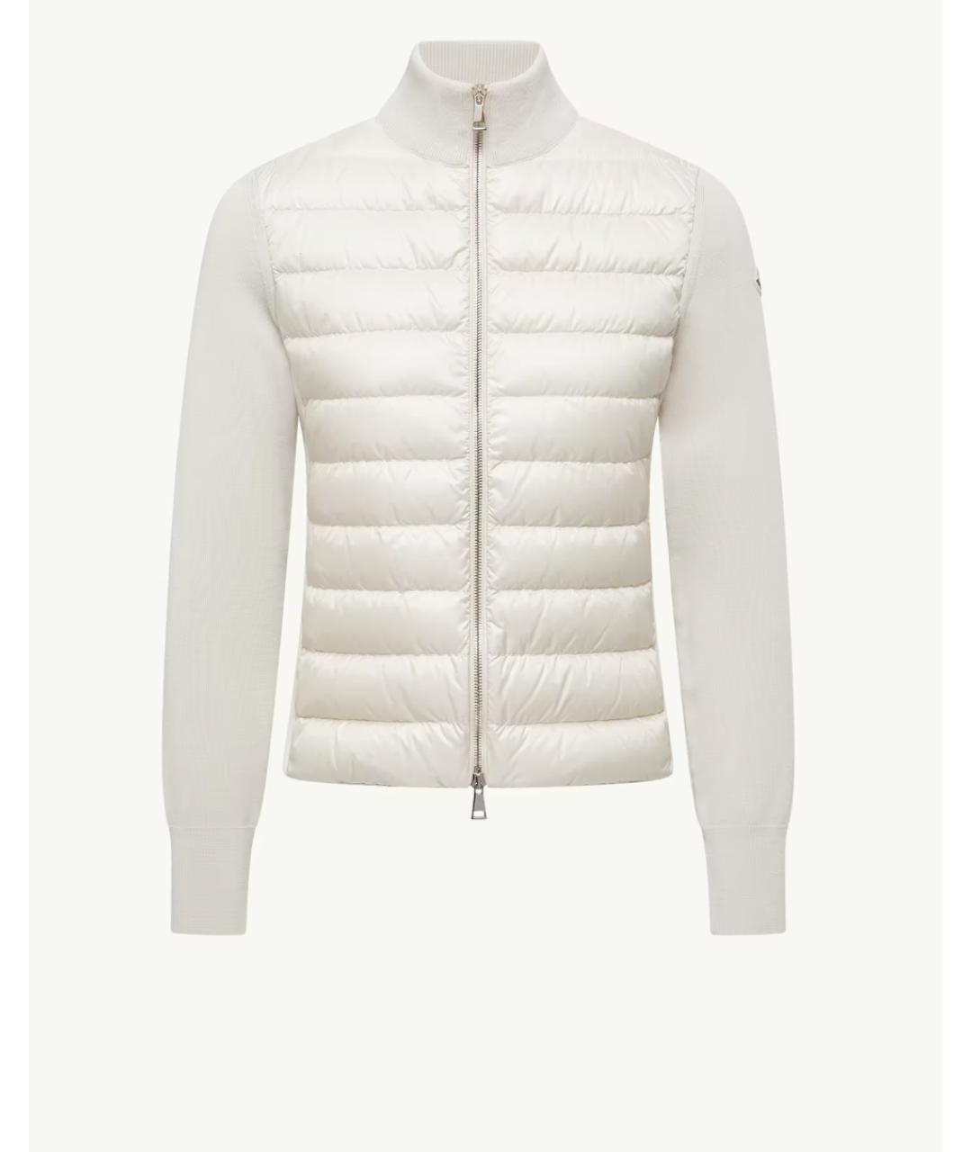 MONCLER Бежевый полиамидовый кардиган, фото 6