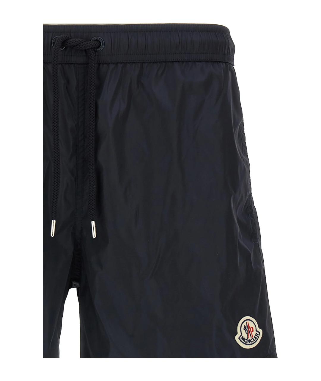 MONCLER Темно-синие полиамидовые плавки, фото 2