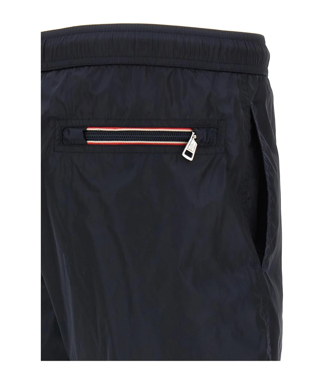 MONCLER Темно-синие полиамидовые плавки, фото 5