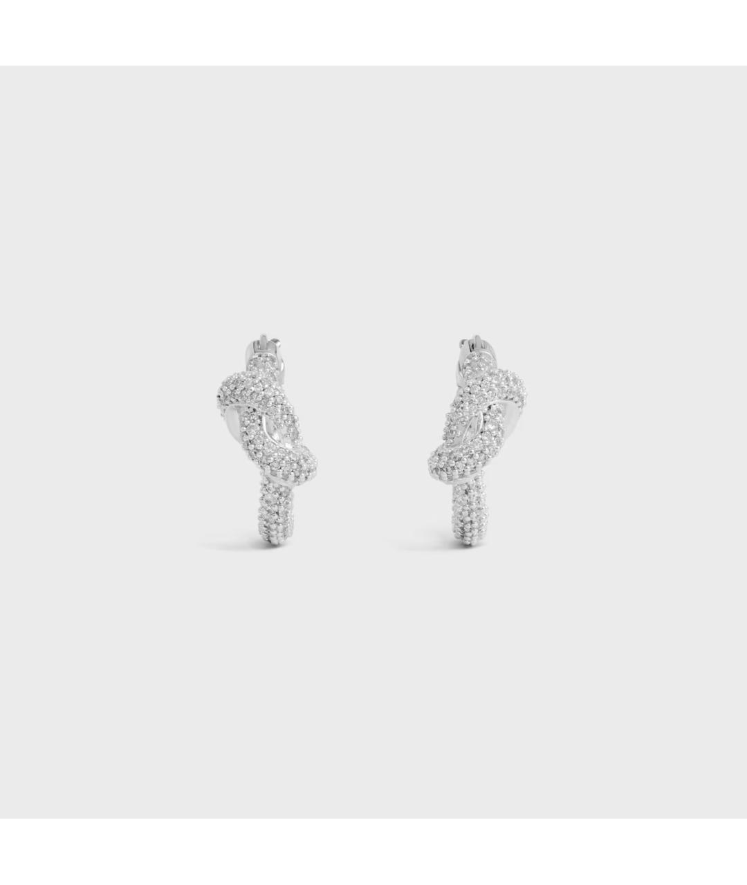 CELINE Серебряные металлические серьги, фото 3