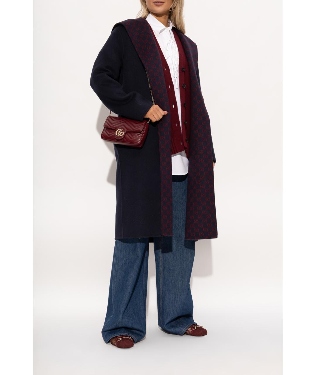 GUCCI Бордовые балетки, фото 3