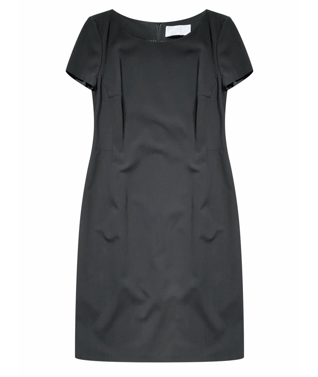 HUGO BOSS Черное шерстяное коктейльное платье, фото 1