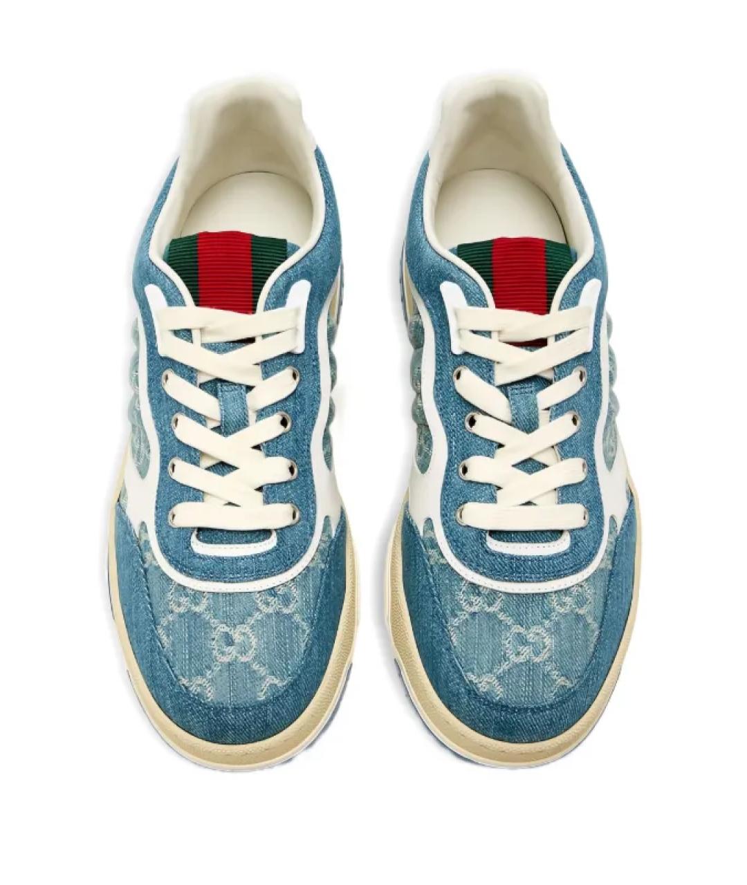 GUCCI Синие кеды, фото 3