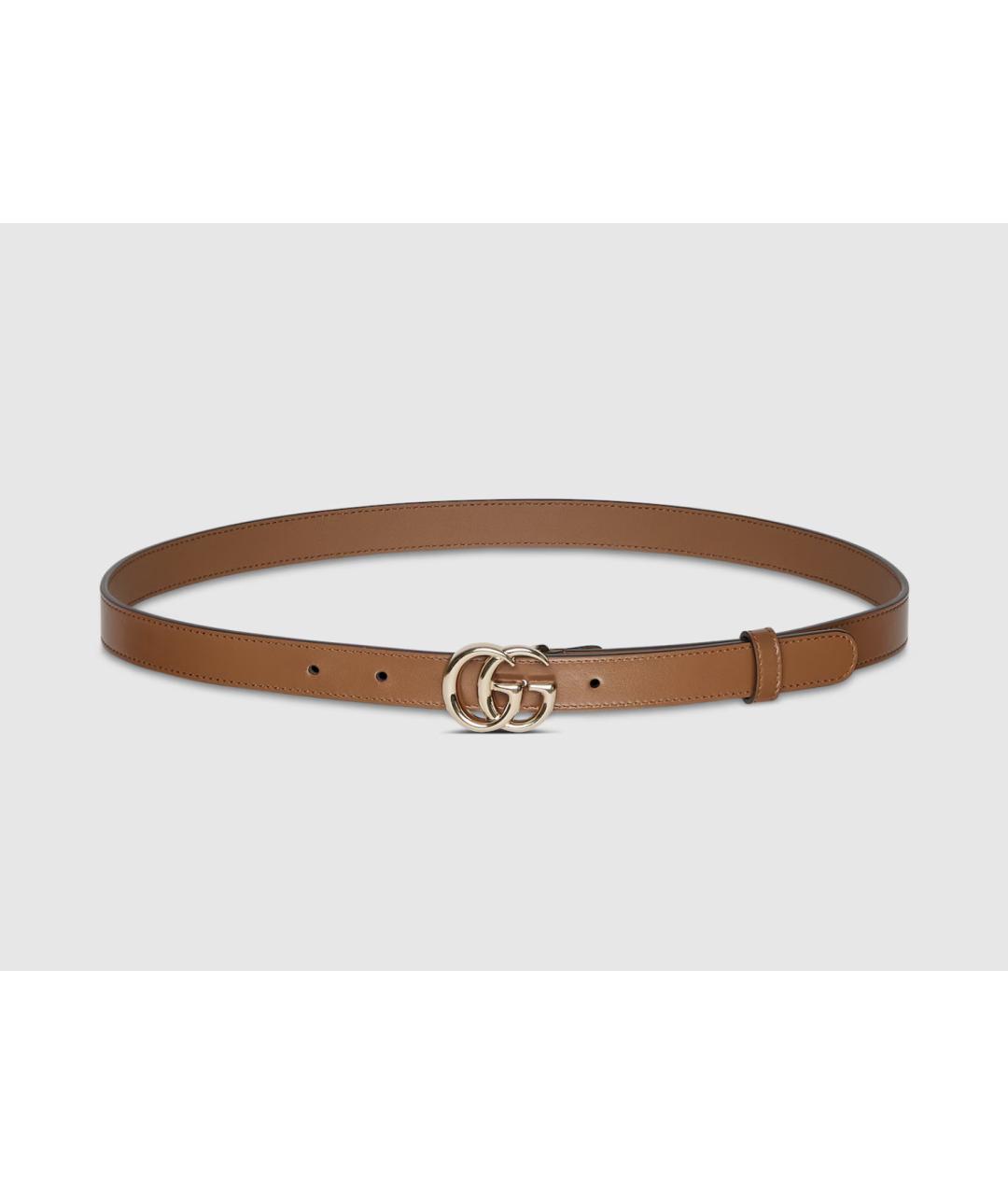 GUCCI Коричневый кожаный ремень, фото 4