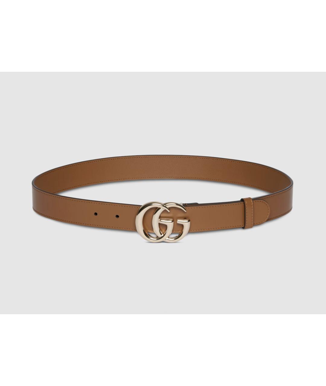 GUCCI Коричневый кожаный ремень, фото 4