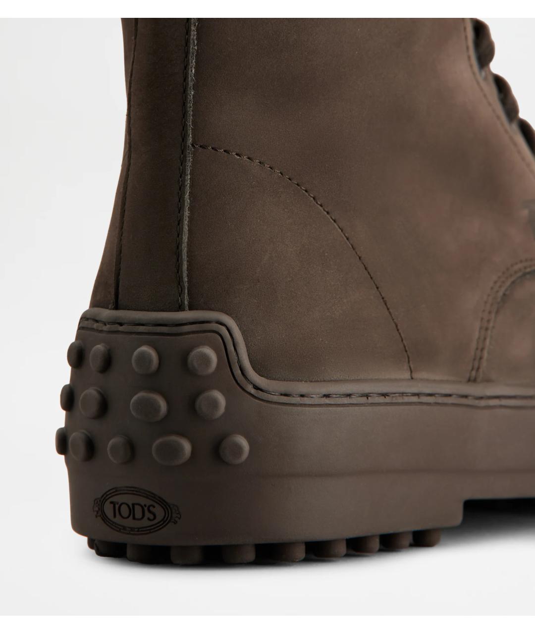 TOD'S Коричневые замшевые ботинки, фото 5