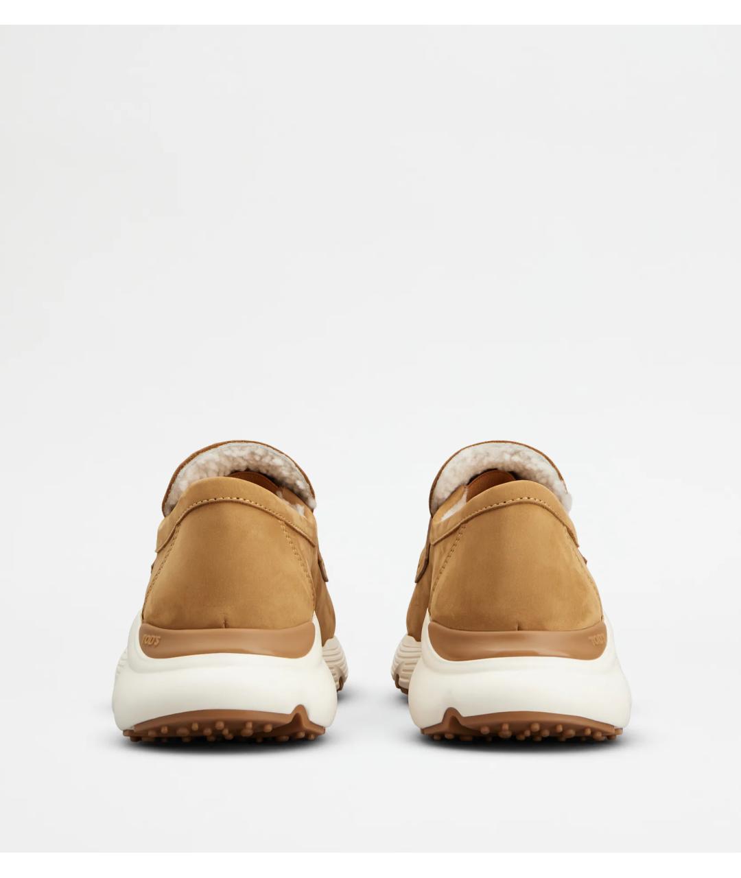 TOD'S Бежевые замшевые лоферы, фото 3