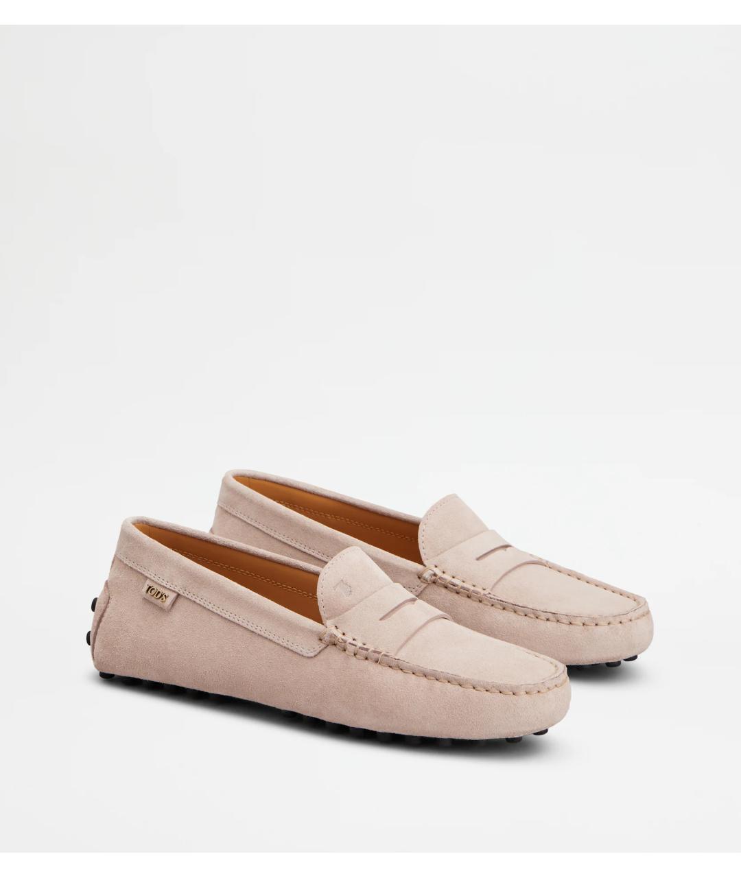 TOD'S Розовые замшевые мокасины, фото 2