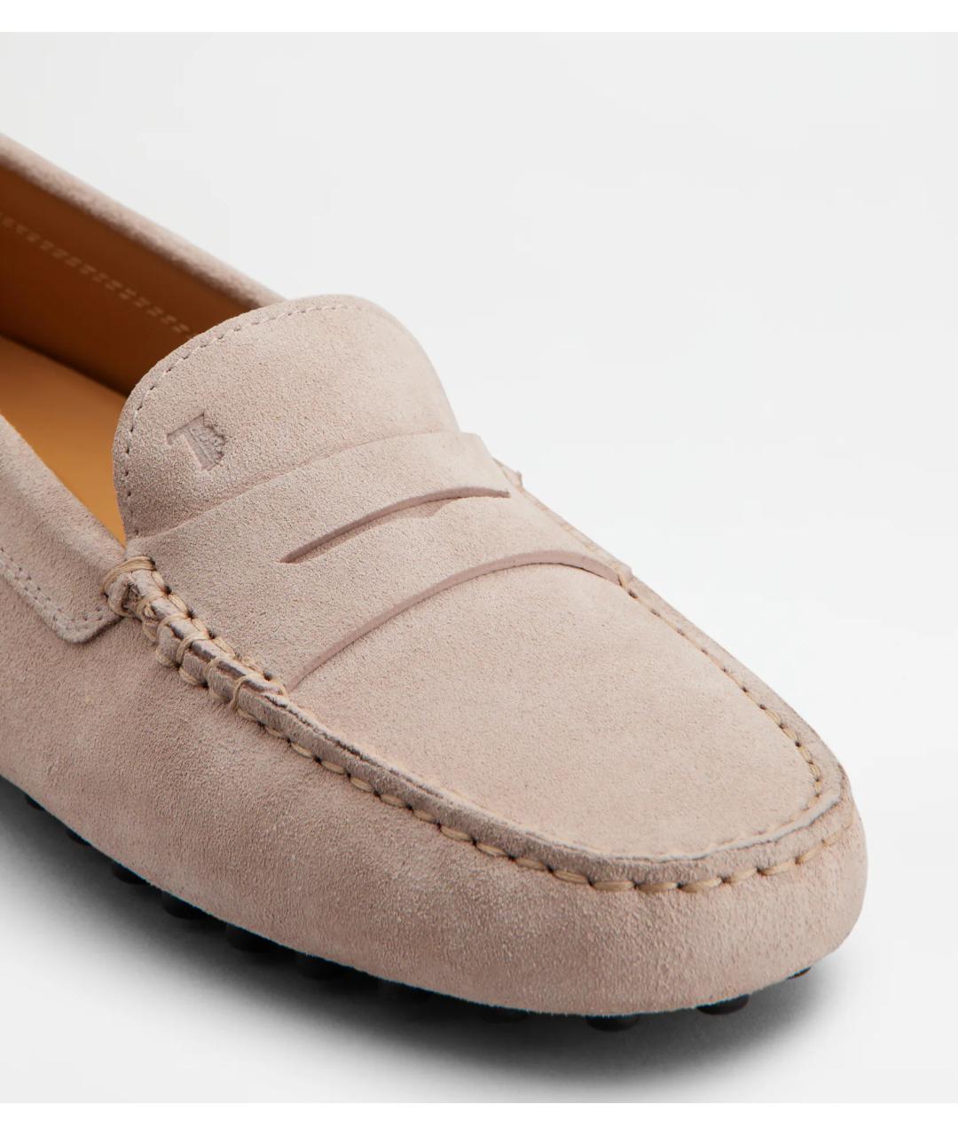 TOD'S Розовые замшевые мокасины, фото 6