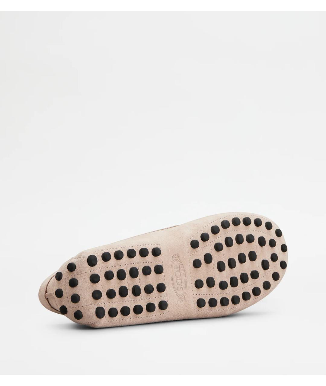 TOD'S Розовые замшевые мокасины, фото 4