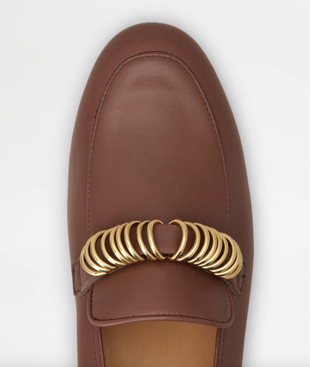 TOD'S Бордовые кожаные лоферы, фото 5