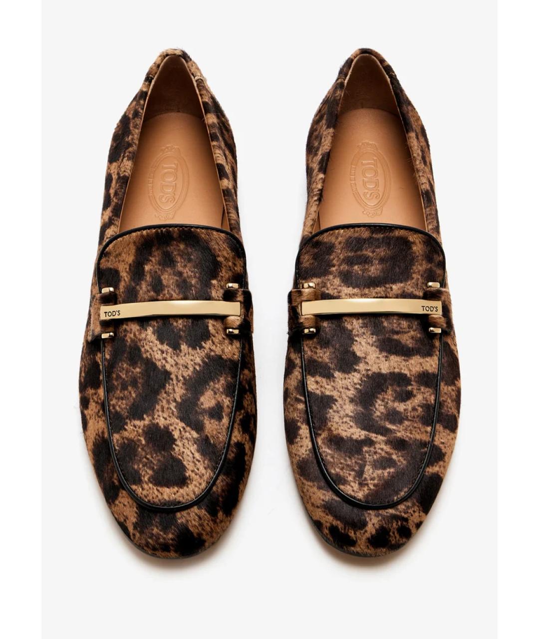 TOD'S Коричневые балетки, фото 4