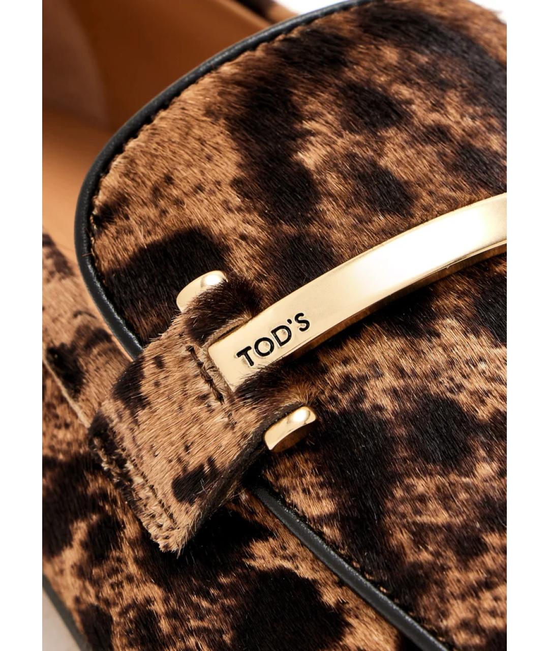 TOD'S Коричневые балетки, фото 2