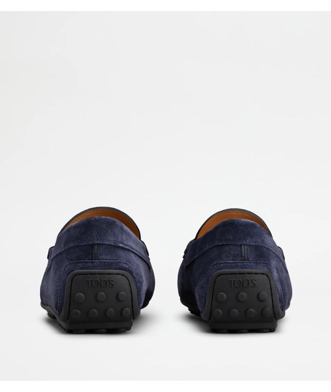 TOD'S Синие замшевые мокасины, фото 3