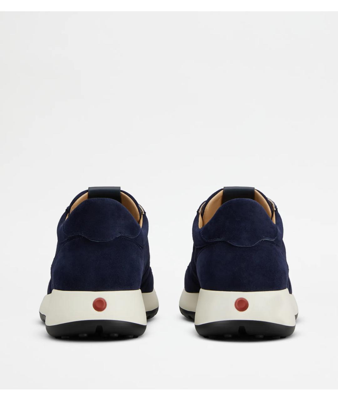 TOD'S Синие замшевые низкие ботинки, фото 3