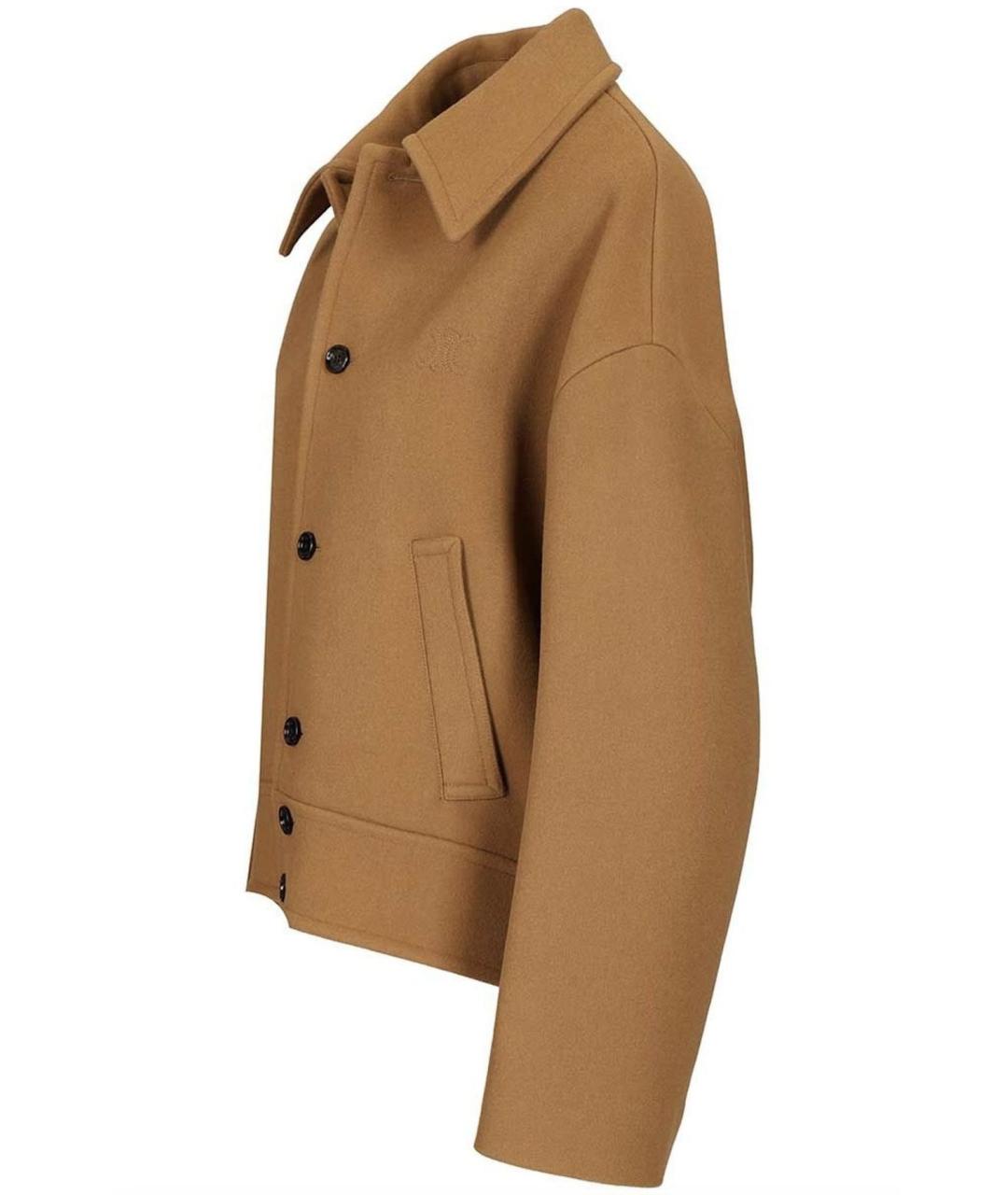 CELINE Коричневая шерстяная куртка, фото 4