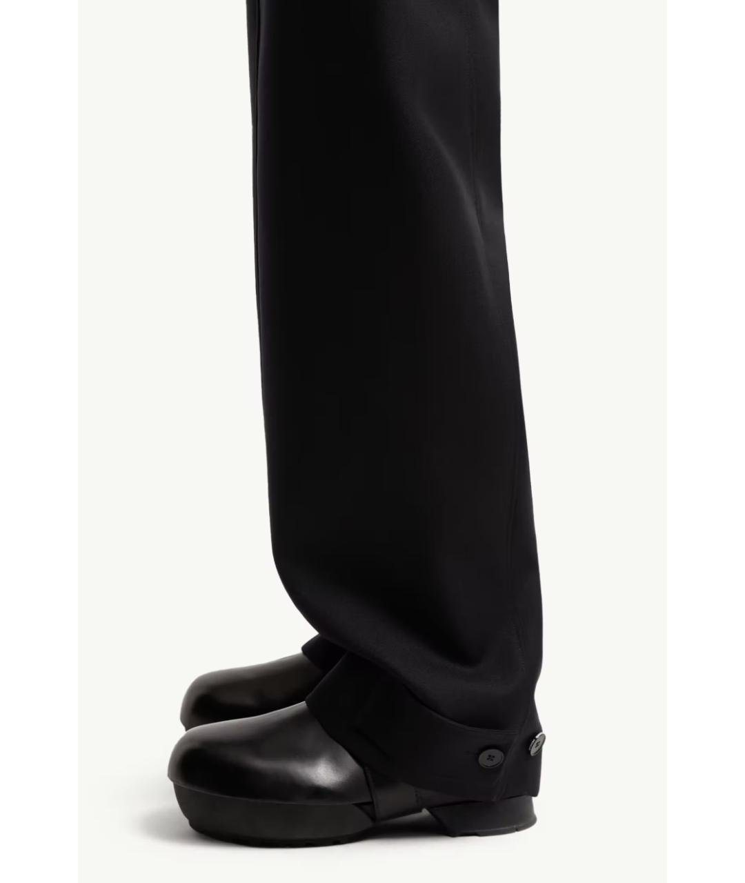 MONCLER Темно-синие шерстяные повседневные брюки, фото 4