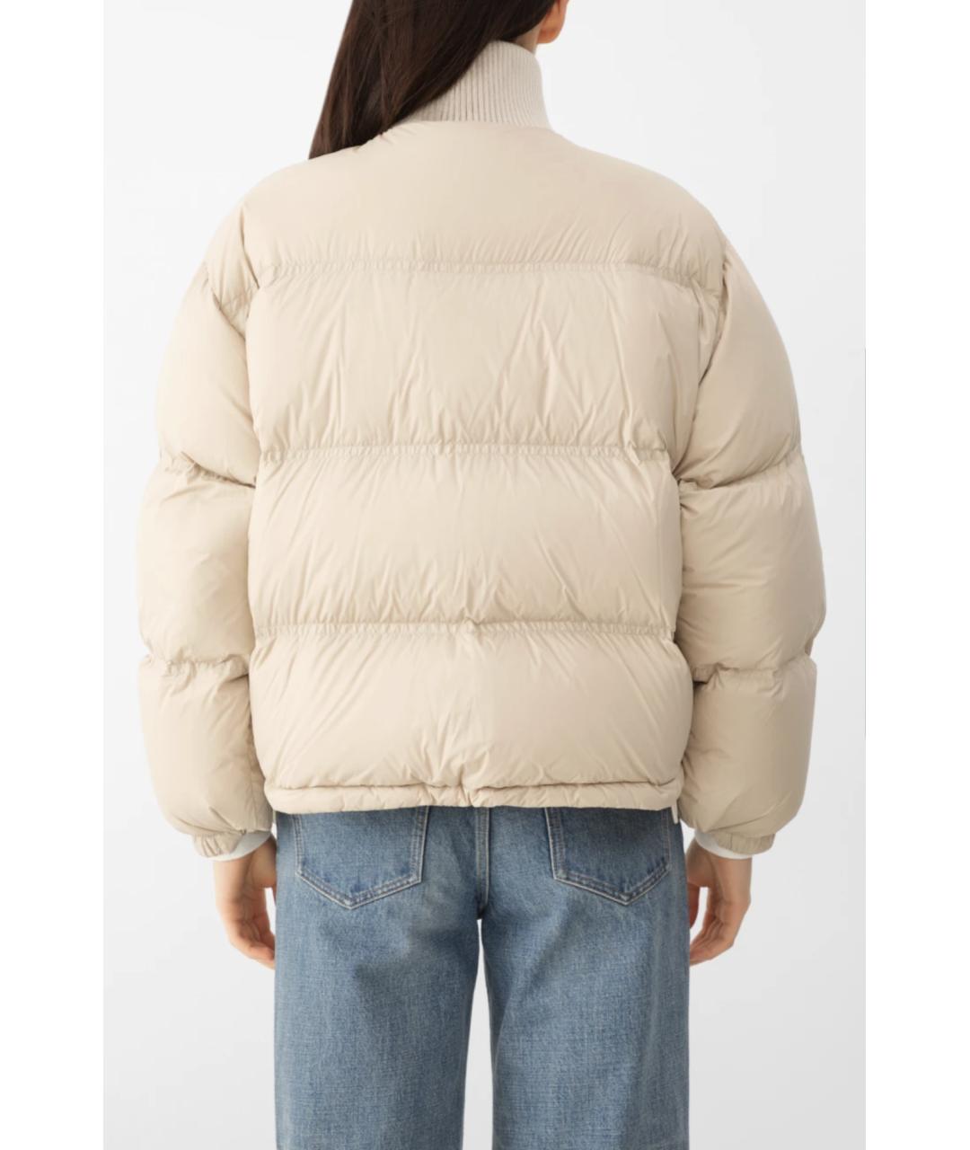 CELINE Бежевый синтетический пуховик, фото 6