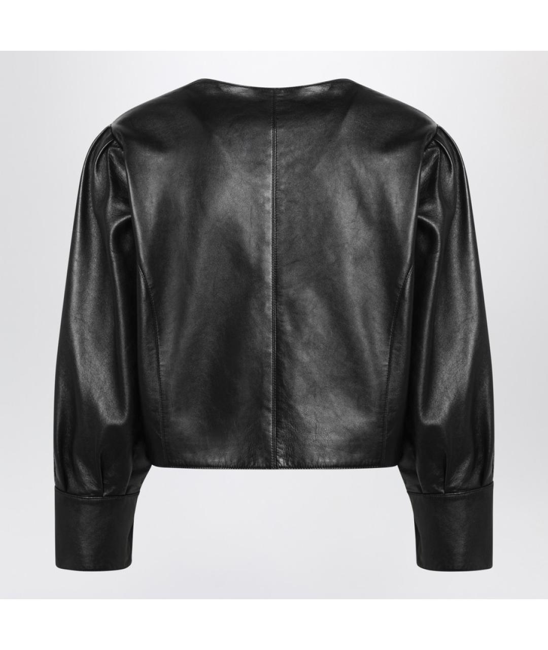 CHLOE Черный кожаный жакет/пиджак, фото 2