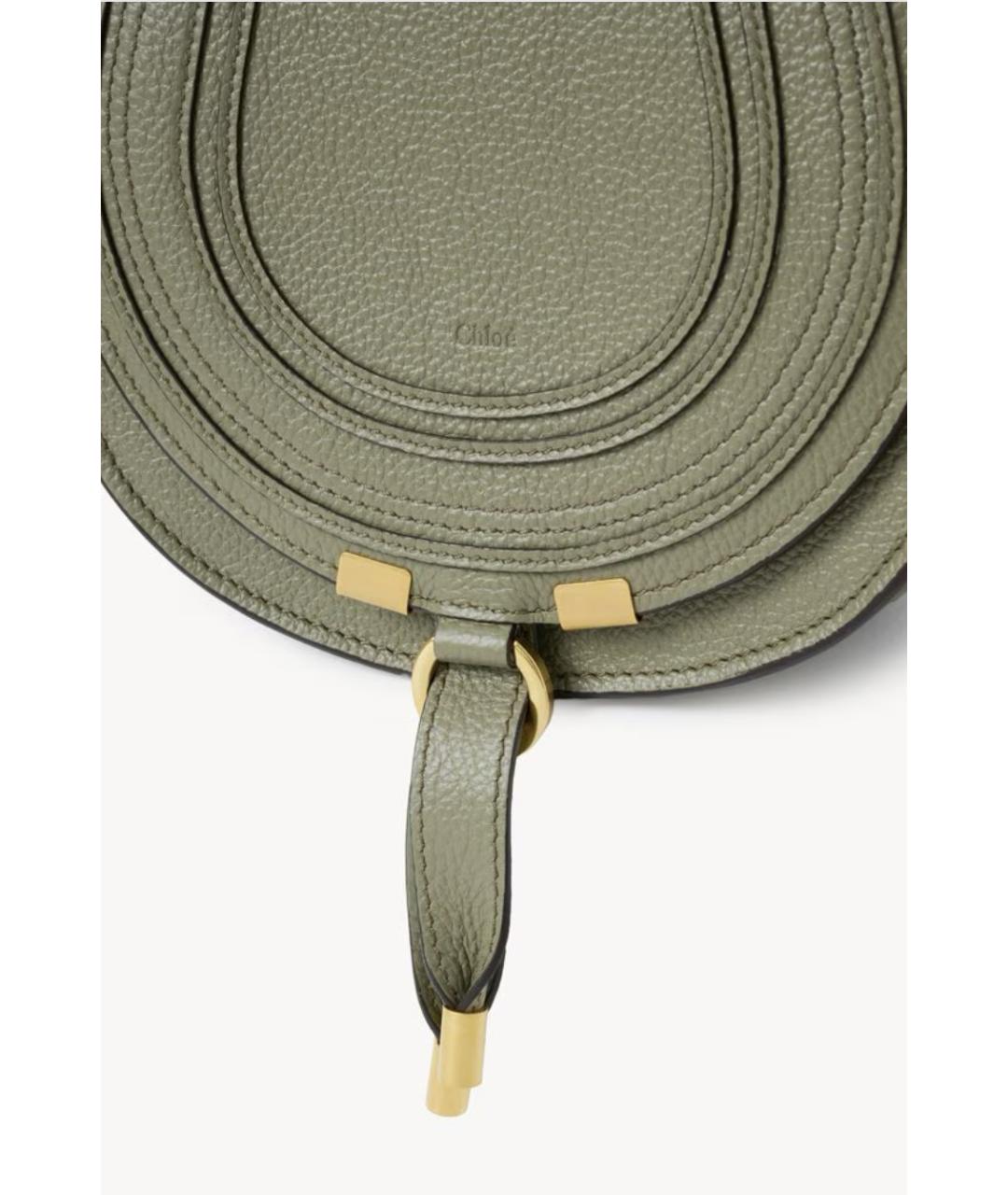CHLOE Зеленая кожаная сумка через плечо, фото 6