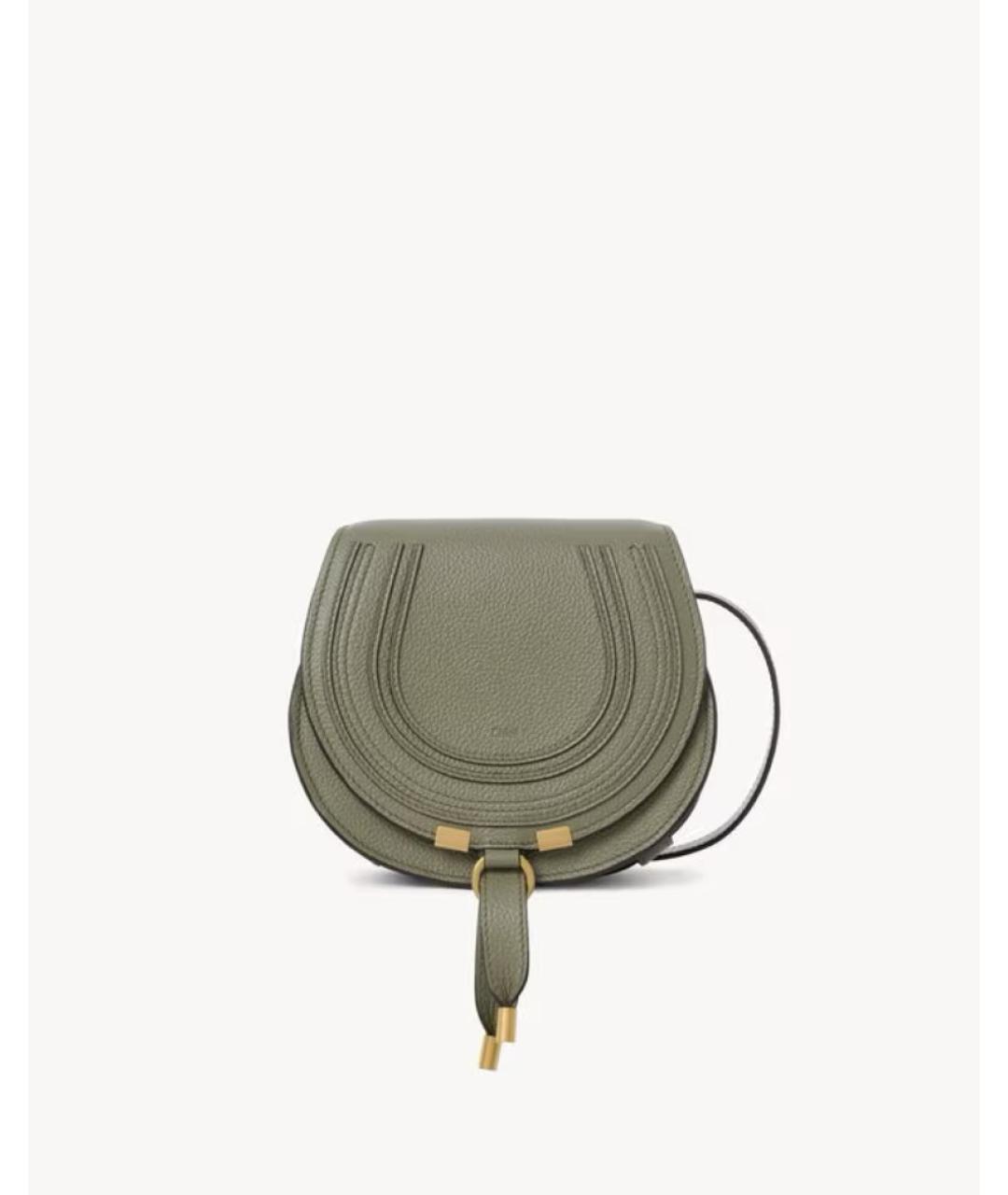 CHLOE Зеленая кожаная сумка через плечо, фото 8