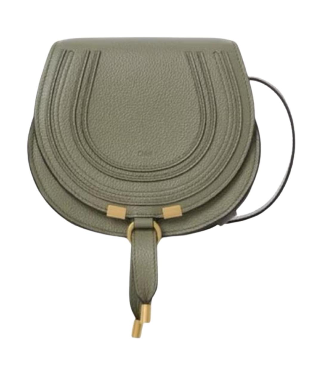 CHLOE Зеленая кожаная сумка через плечо, фото 1