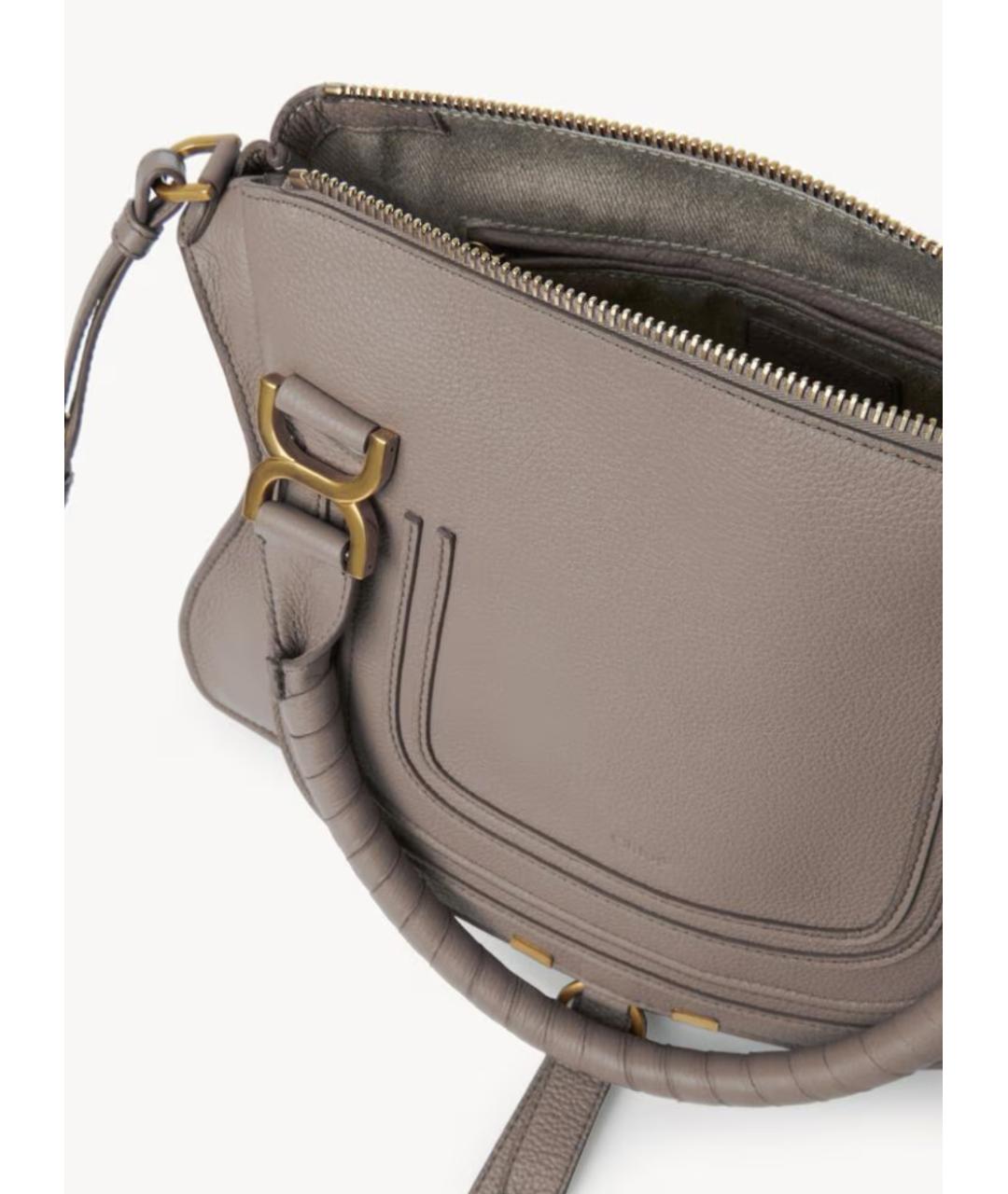 CHLOE Фиолетовая кожаная сумка через плечо, фото 4