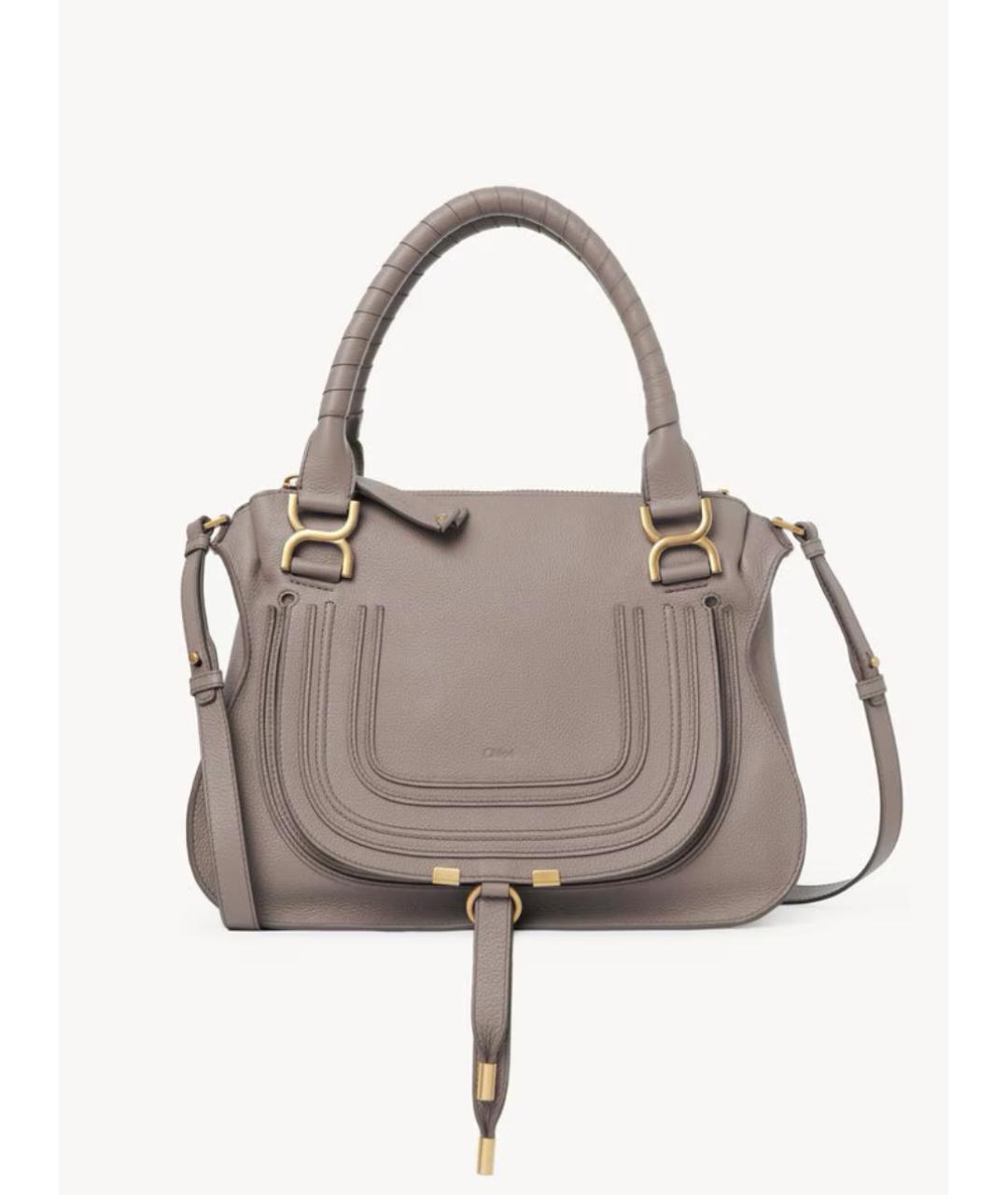 CHLOE Фиолетовая кожаная сумка через плечо, фото 7