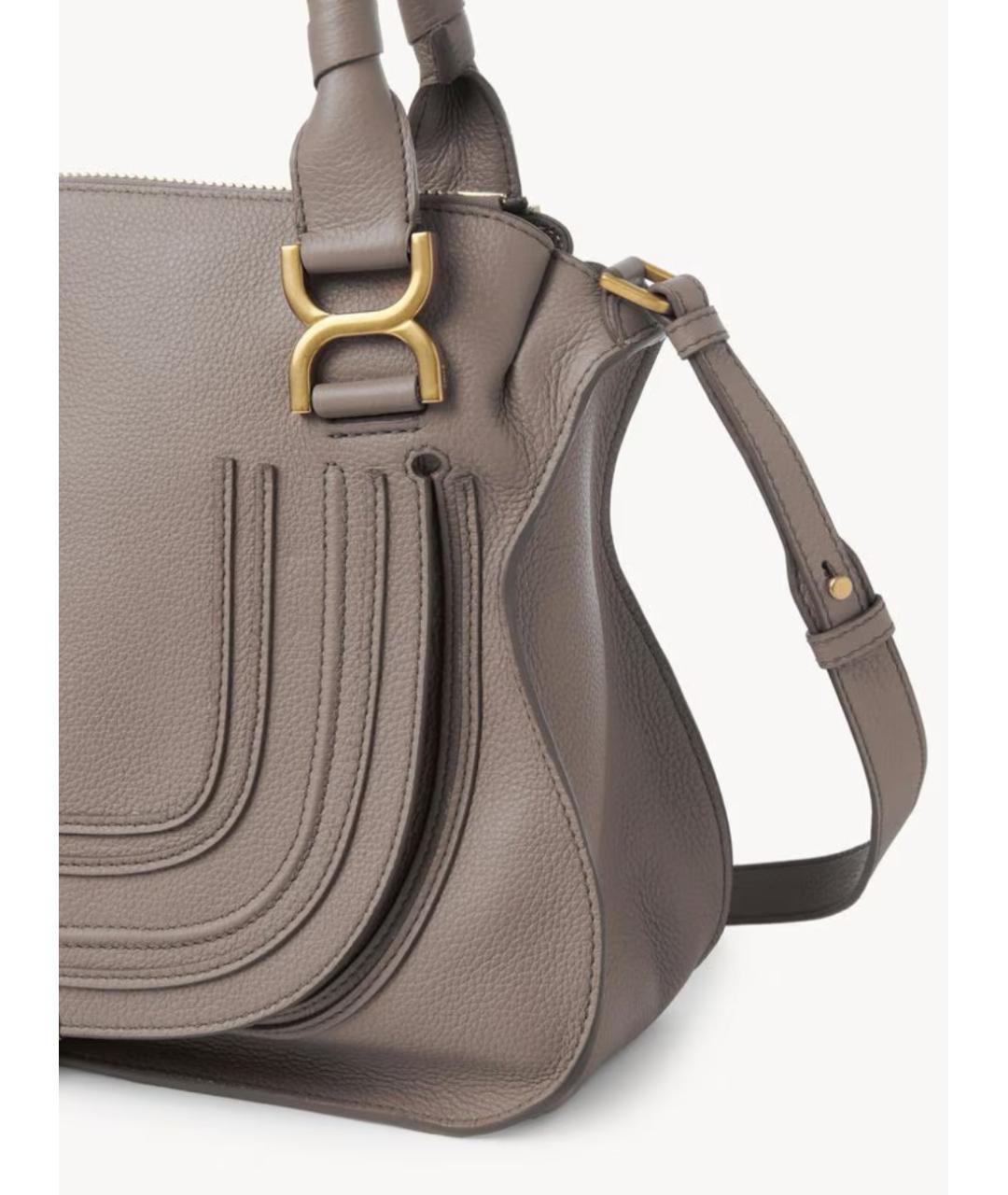 CHLOE Фиолетовая кожаная сумка через плечо, фото 2