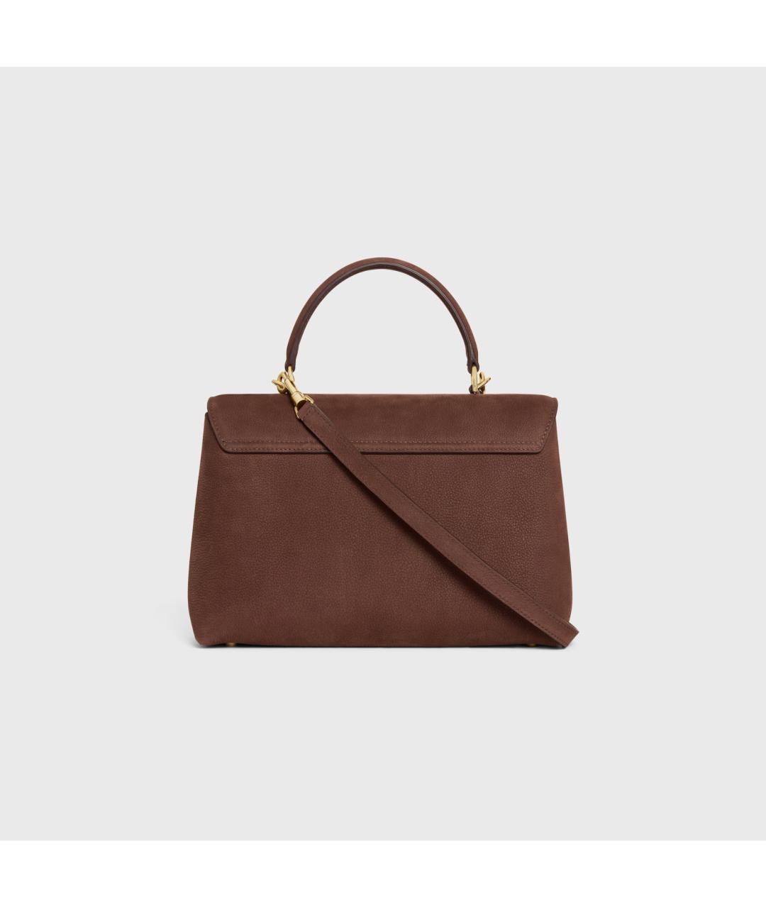 CELINE Коричневая кожаная сумка тоут, фото 3