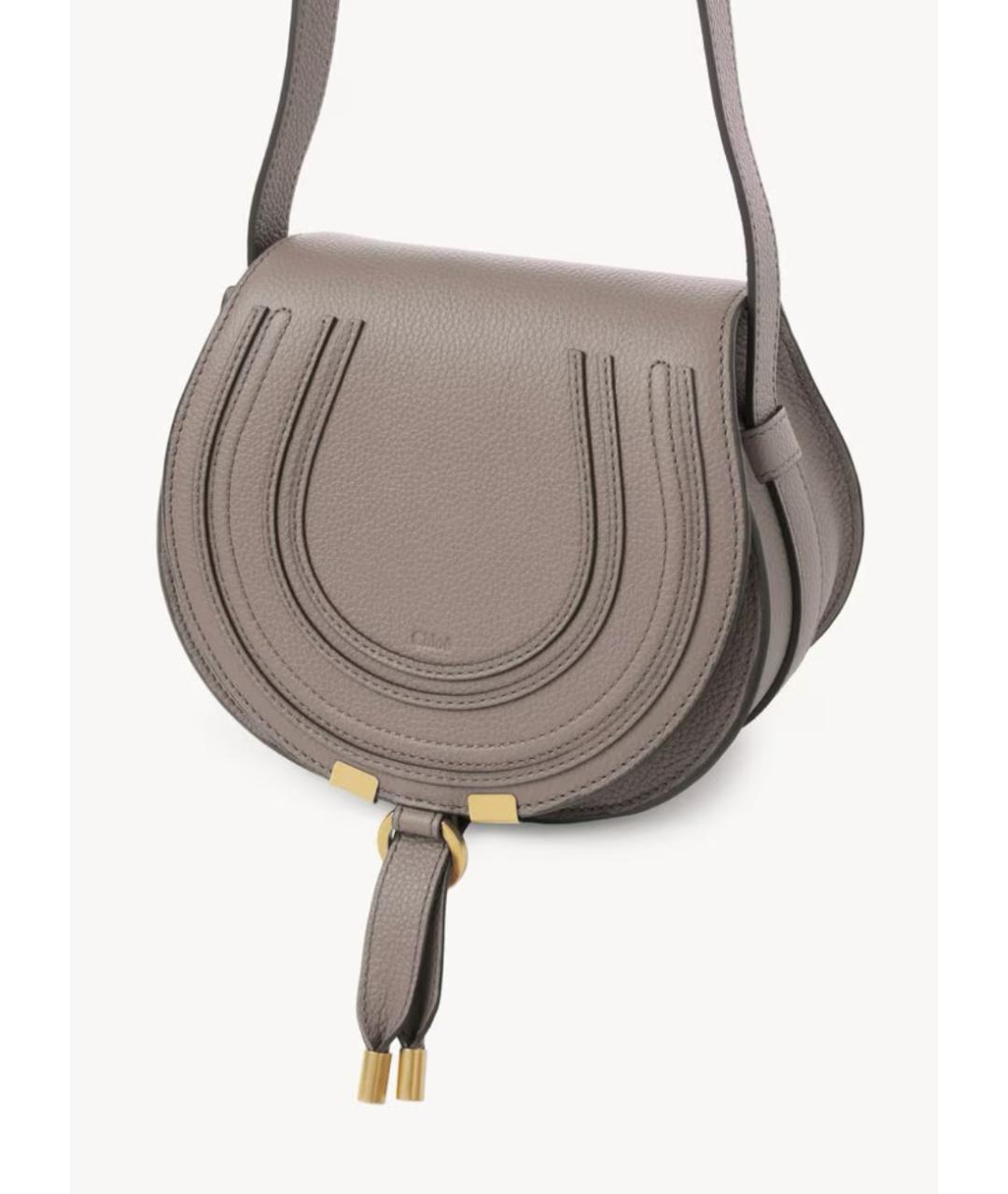 CHLOE Фиолетовая кожаная сумка через плечо, фото 2