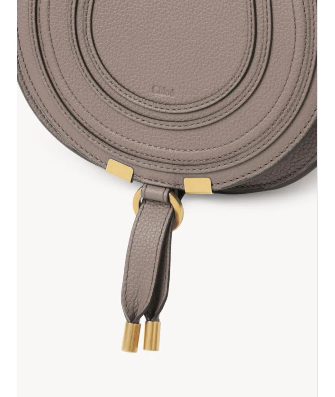 CHLOE Фиолетовая кожаная сумка через плечо, фото 5