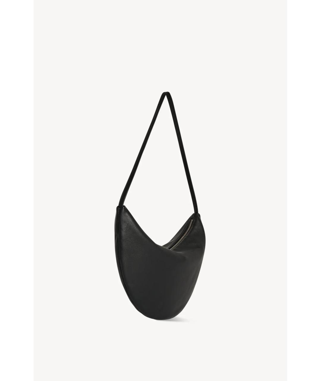 THE ROW Черная кожаная сумка через плечо, фото 2