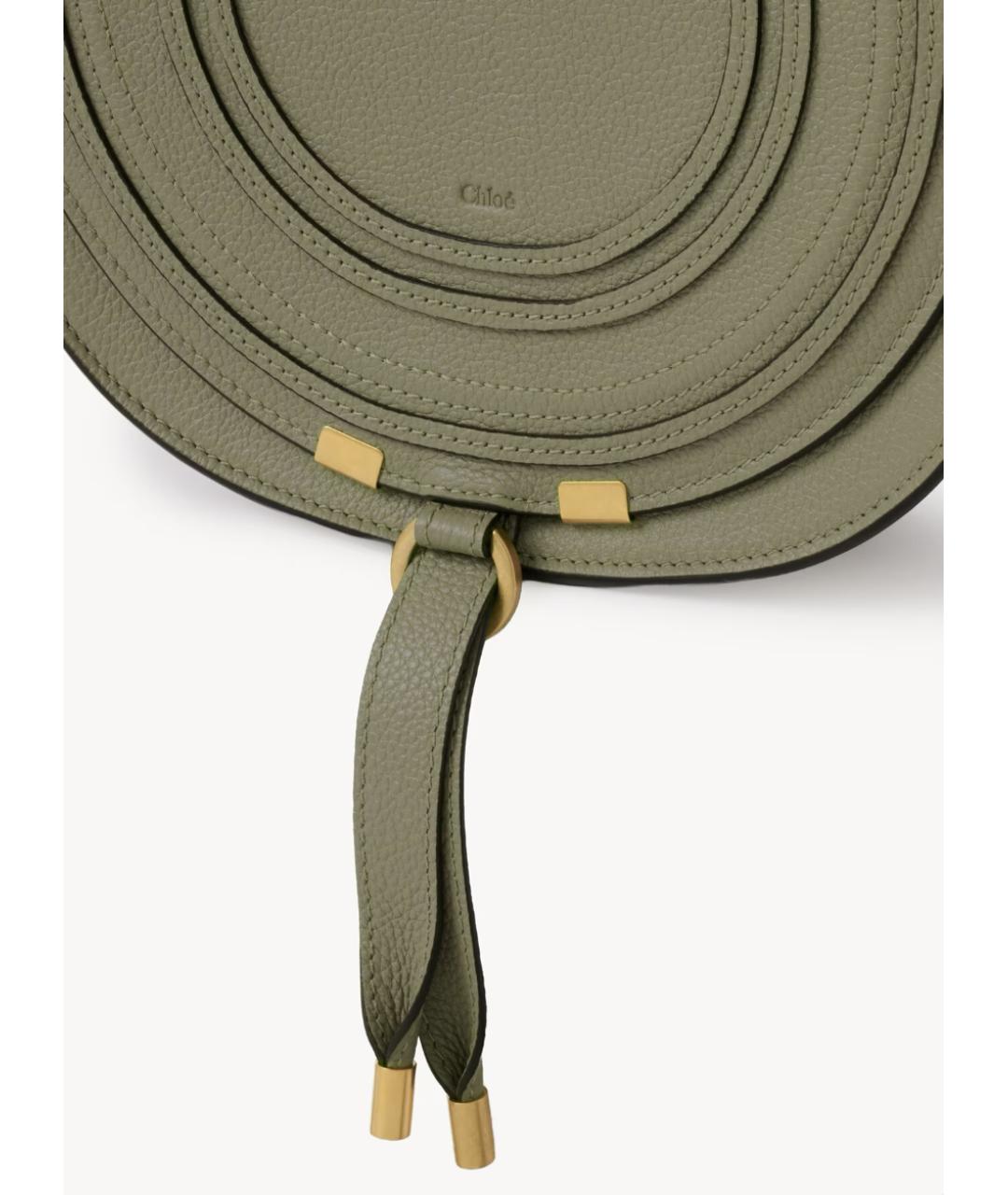CHLOE Зеленая кожаная сумка через плечо, фото 5