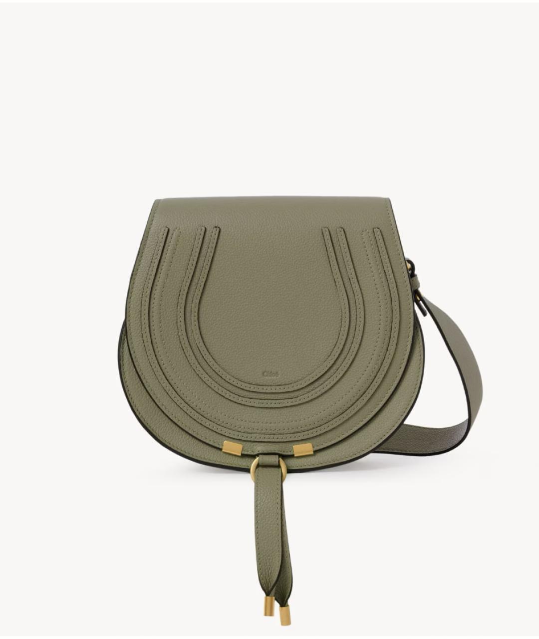 CHLOE Зеленая кожаная сумка через плечо, фото 6