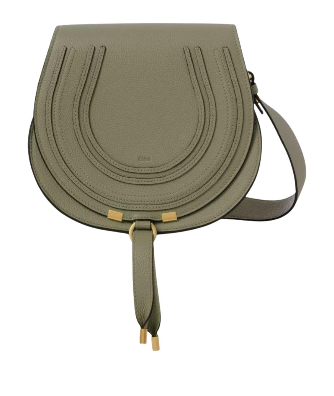 CHLOE Зеленая кожаная сумка через плечо, фото 1