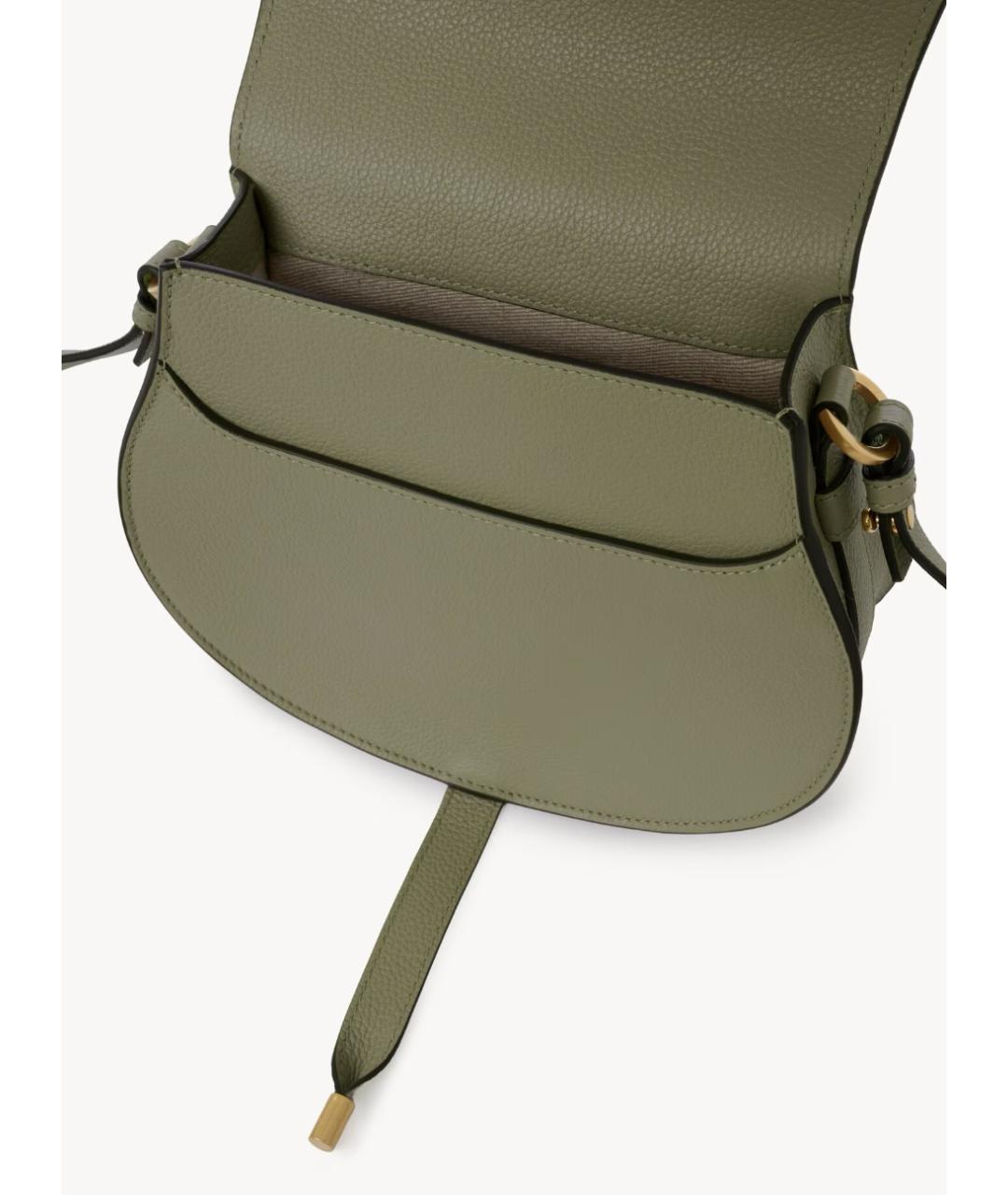 CHLOE Зеленая кожаная сумка через плечо, фото 4