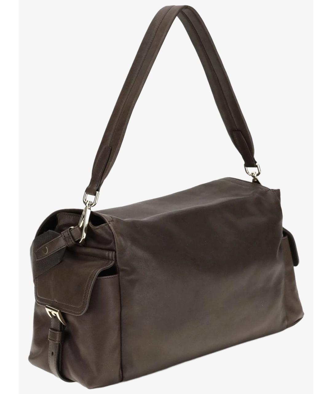 PRADA Коричневая кожаная сумка через плечо, фото 2