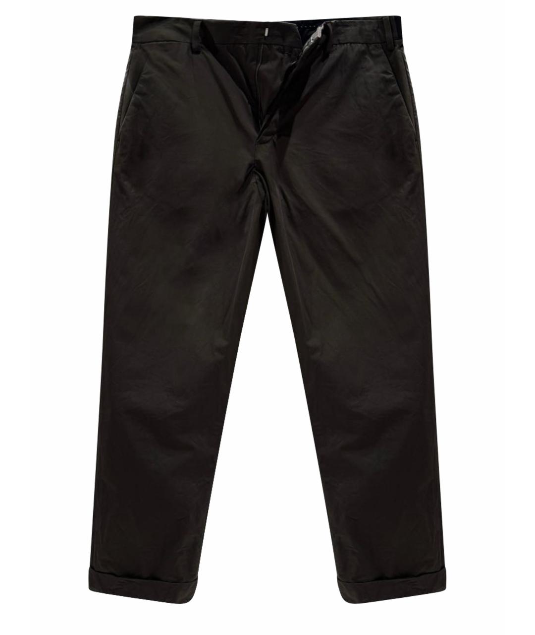 DRIES VAN NOTEN Хаки хлопковые повседневные брюки, фото 1