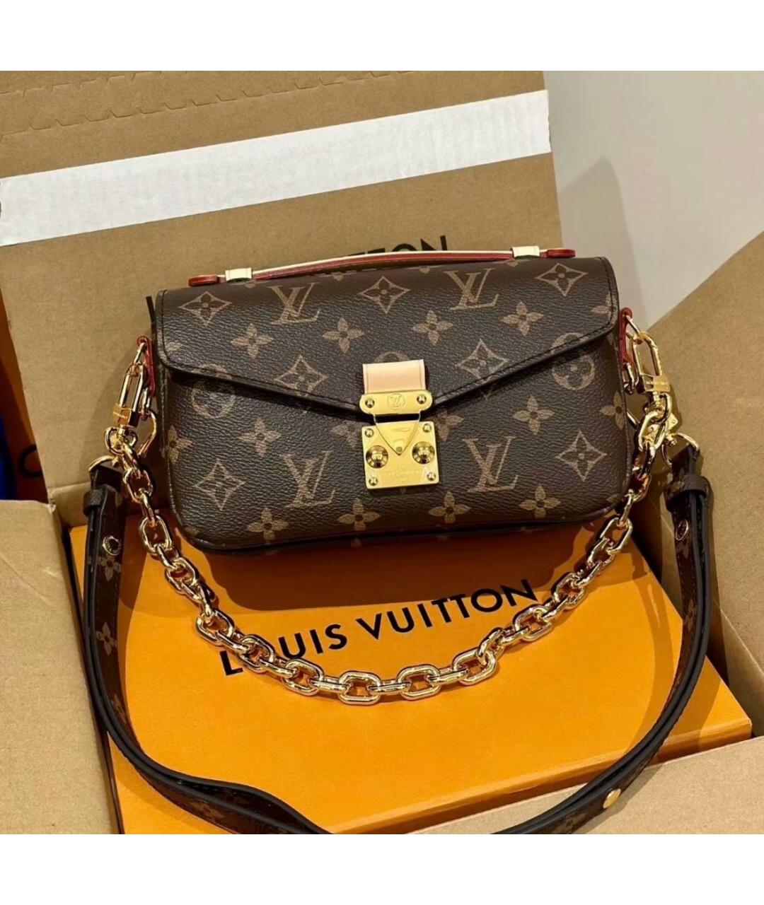 LOUIS VUITTON Коричневая сумка через плечо, фото 2