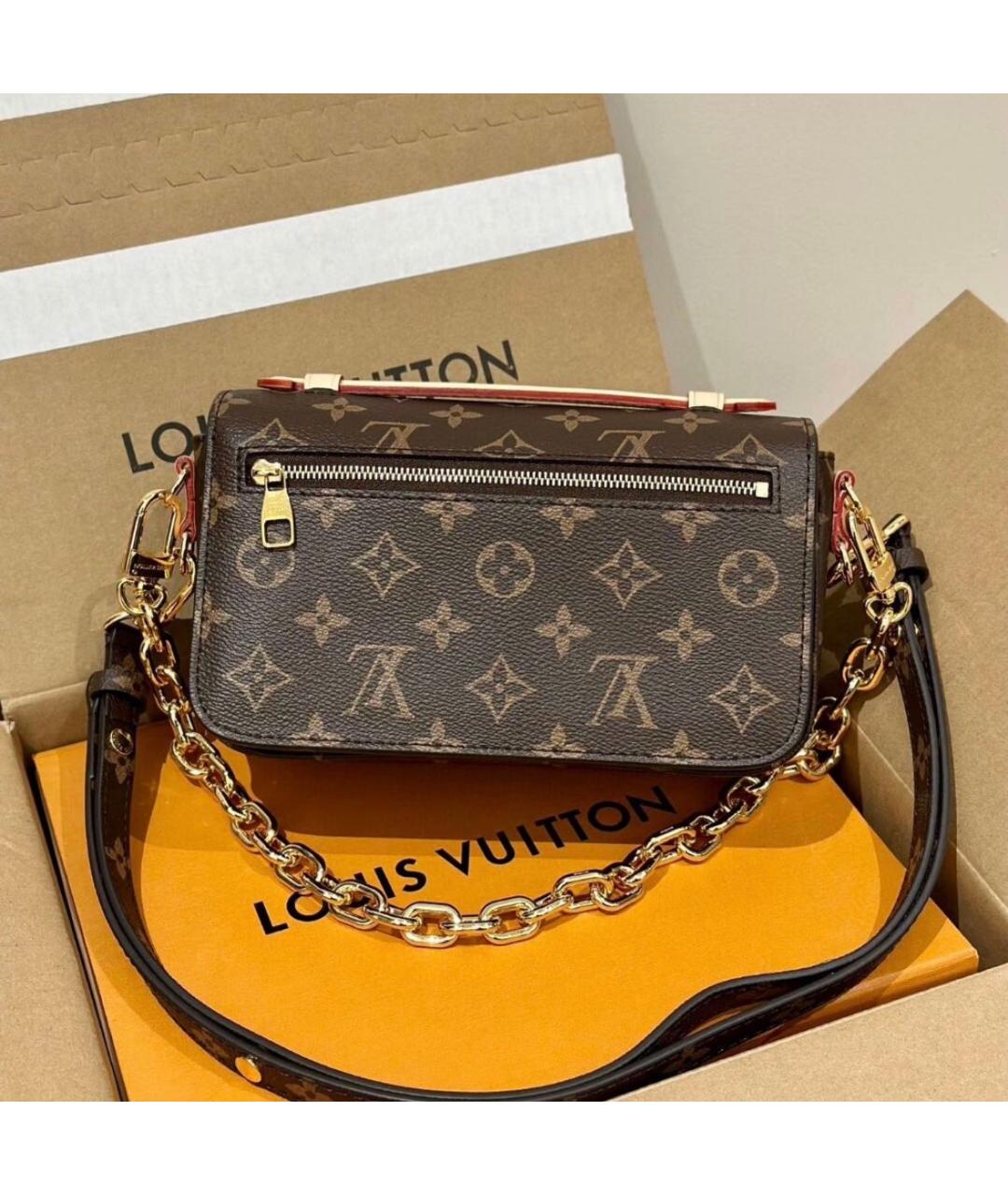 LOUIS VUITTON Коричневая сумка через плечо, фото 3