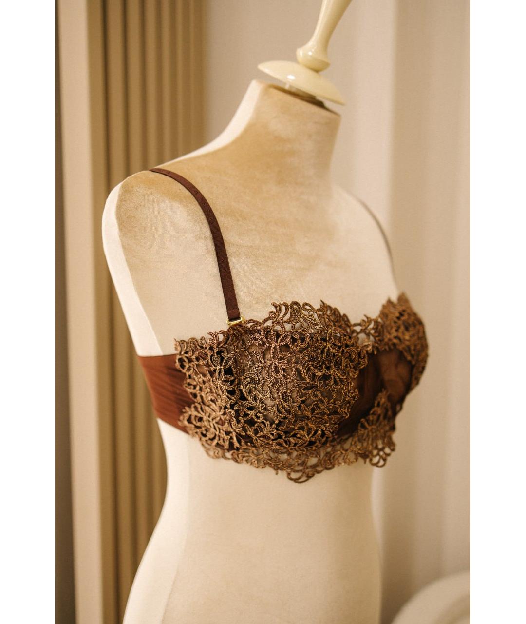 LA PERLA Коричневый бюстгалтеры, фото 2