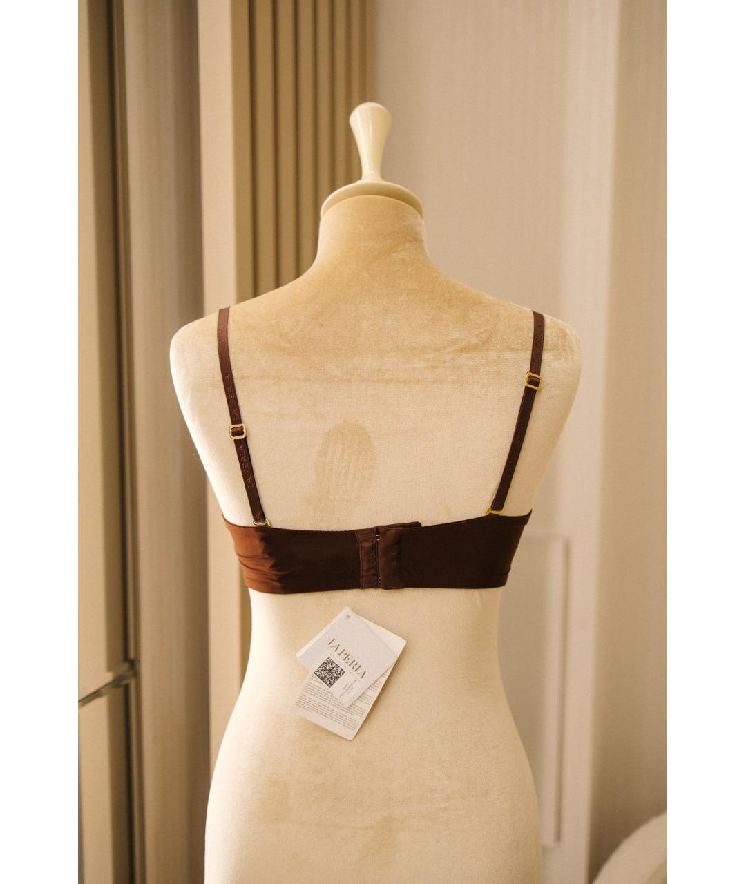 LA PERLA Коричневый бюстгалтеры, фото 5