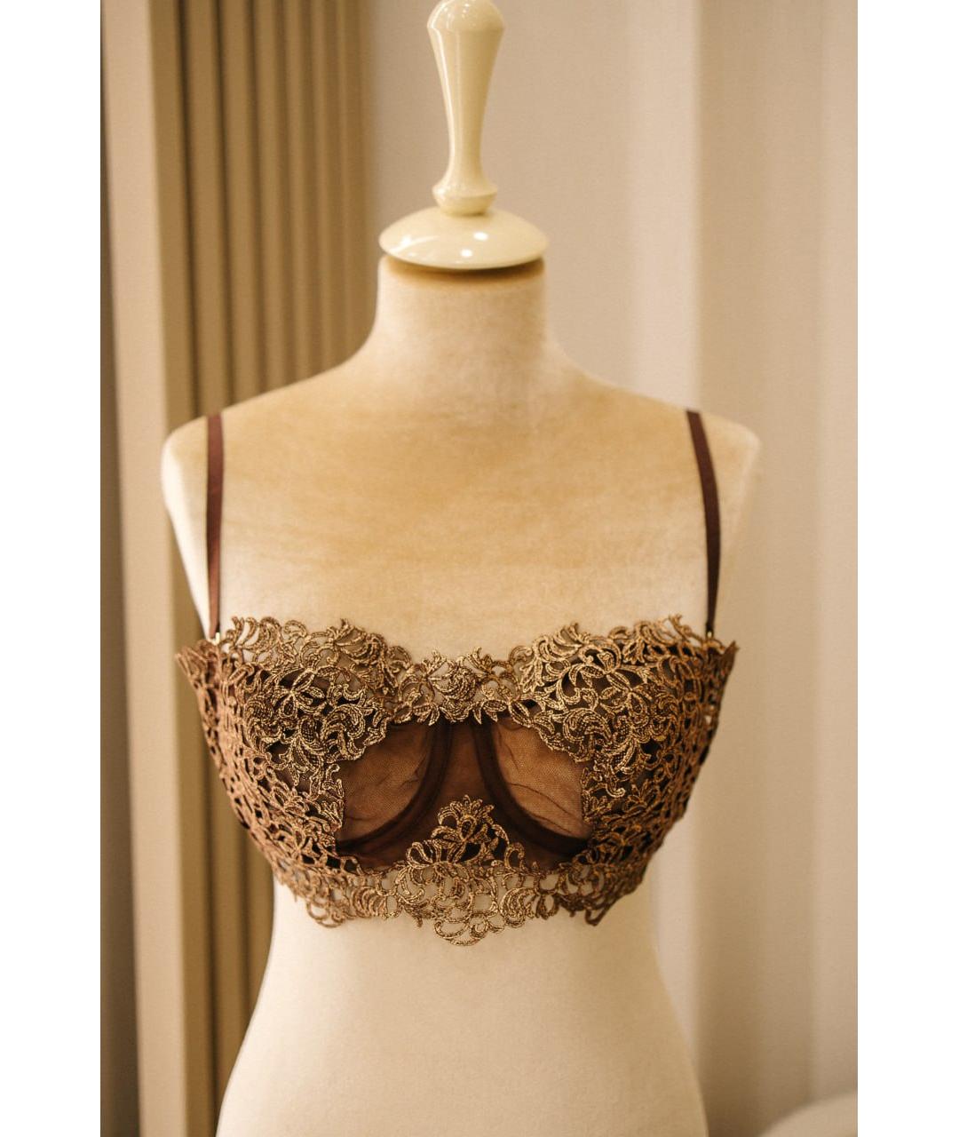 LA PERLA Коричневый бюстгалтеры, фото 8