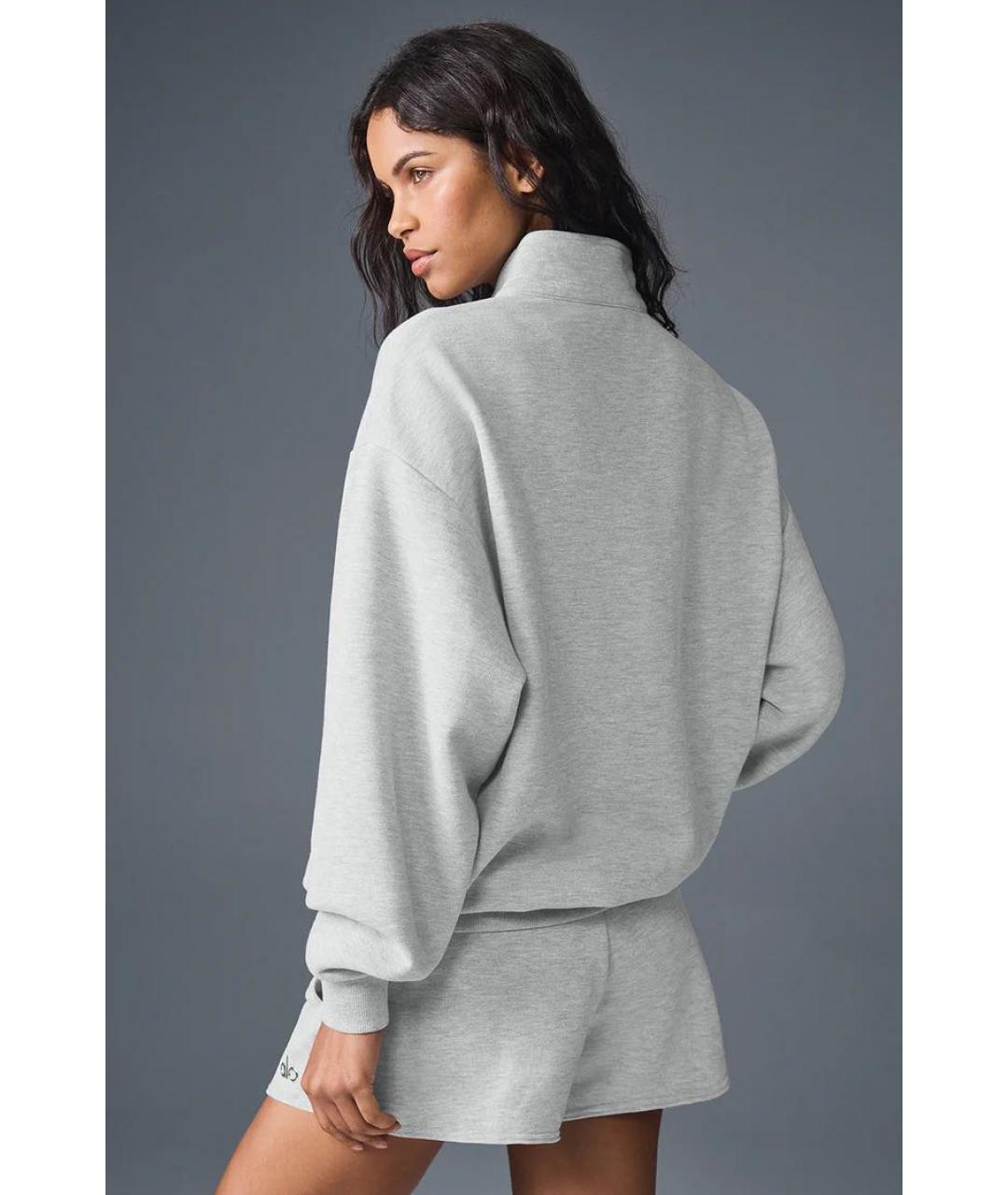 ALO YOGA Серый хлопковый спортивные костюмы, фото 4