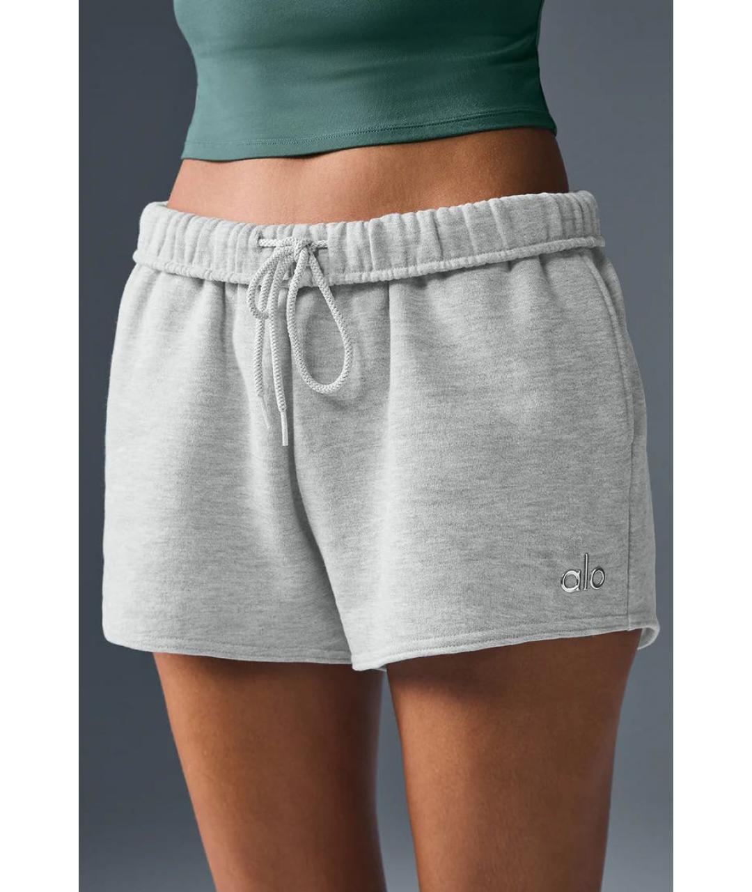 ALO YOGA Серый хлопковый спортивные костюмы, фото 3