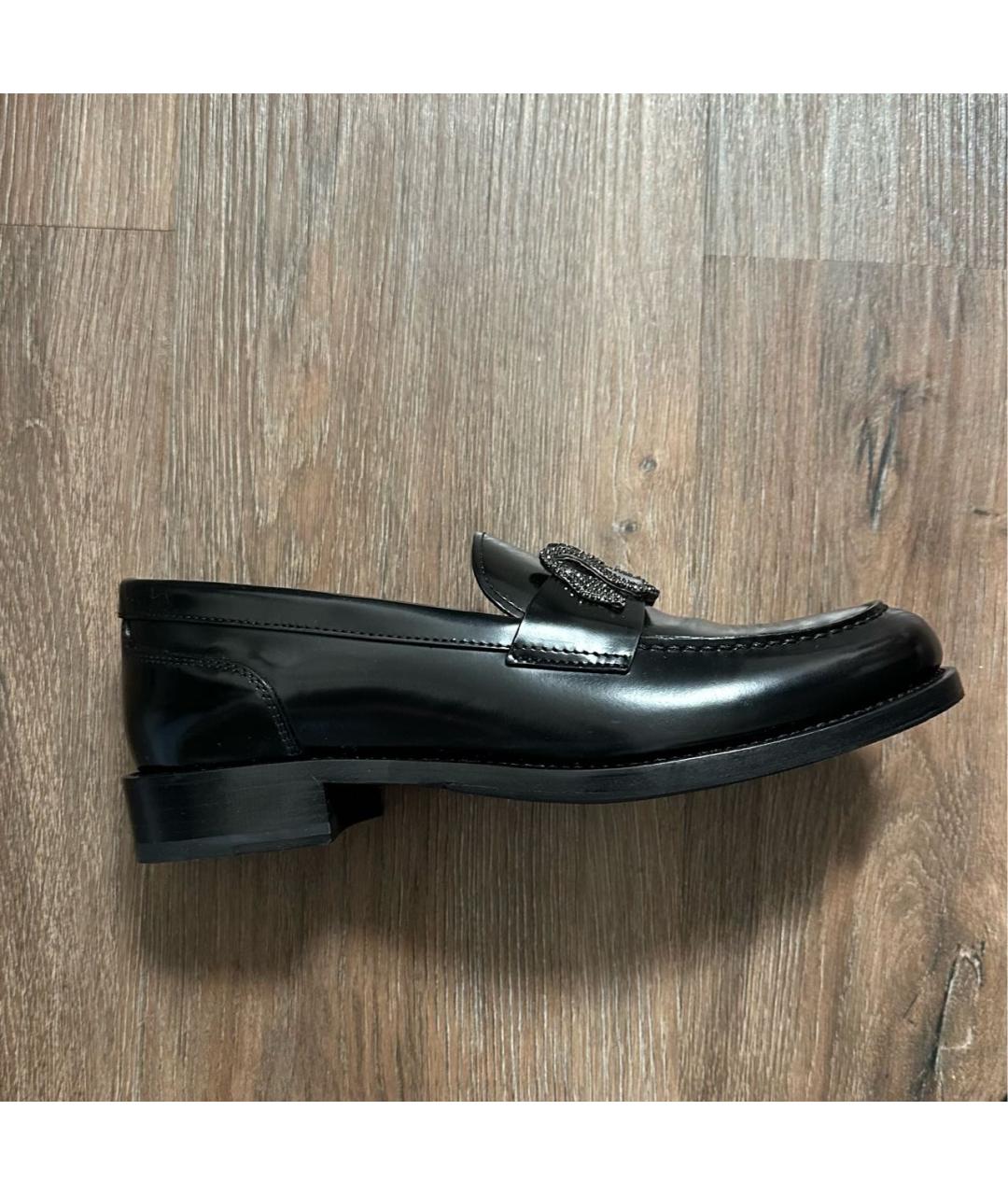 RENE CAOVILLA Черные кожаные лоферы, фото 5